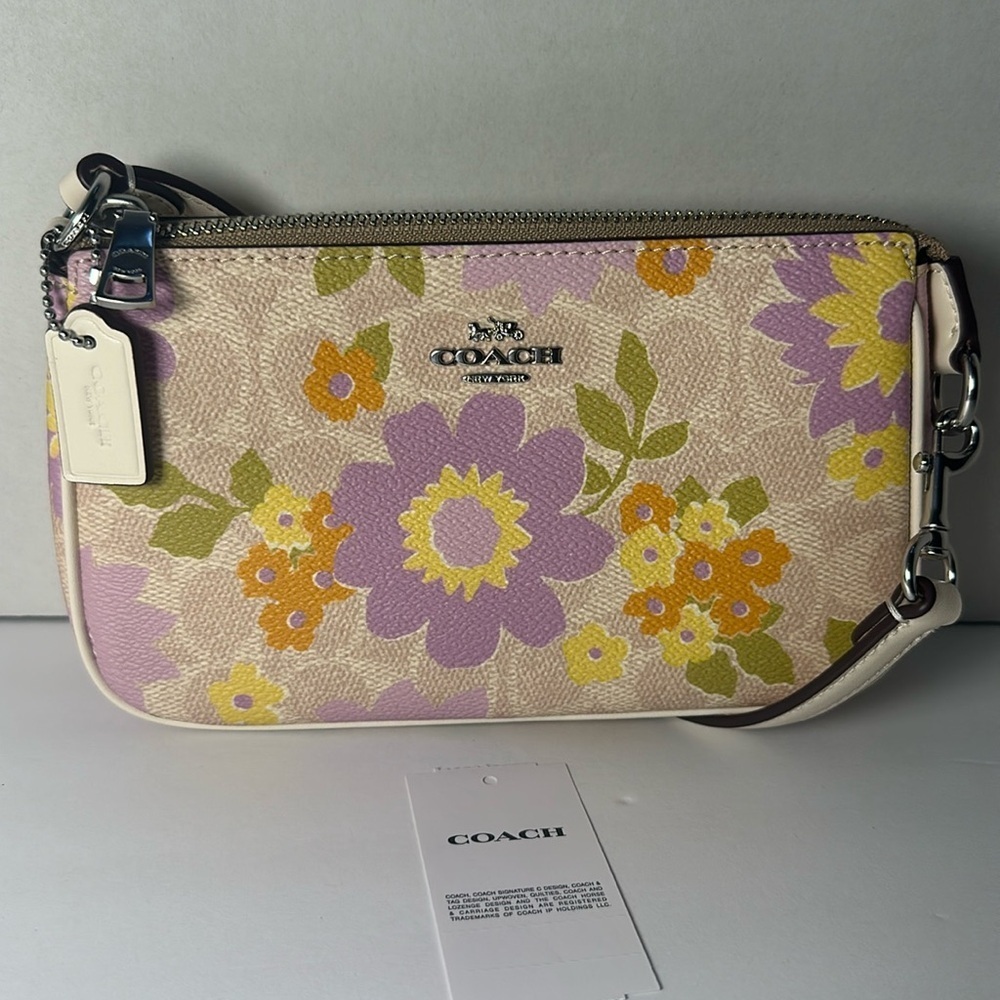NWT Coach Nolita 19 Signature Canvas Floral Print Wristlet Shoulder Bag Purse - Picture 12 of 16